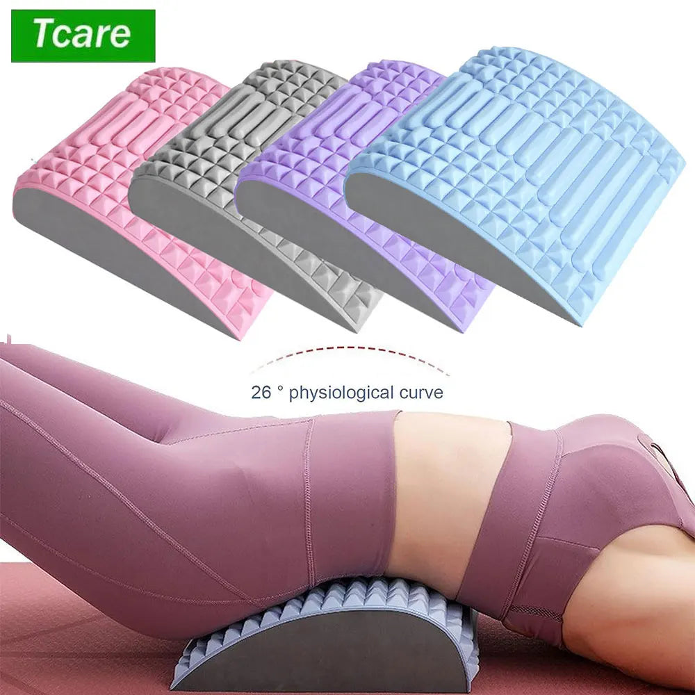 "Back Stretcher for Pain Relief – Lumbar & Cervical Spine Support, Physical Traction Pillow for Lower Back & Neck Relaxation"